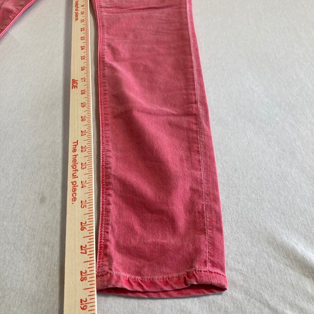 Hudson Skinny Jeans Womens 28 Faded Pink Stretch Denim WM407JFD Made in USA - Picture 8 of 16